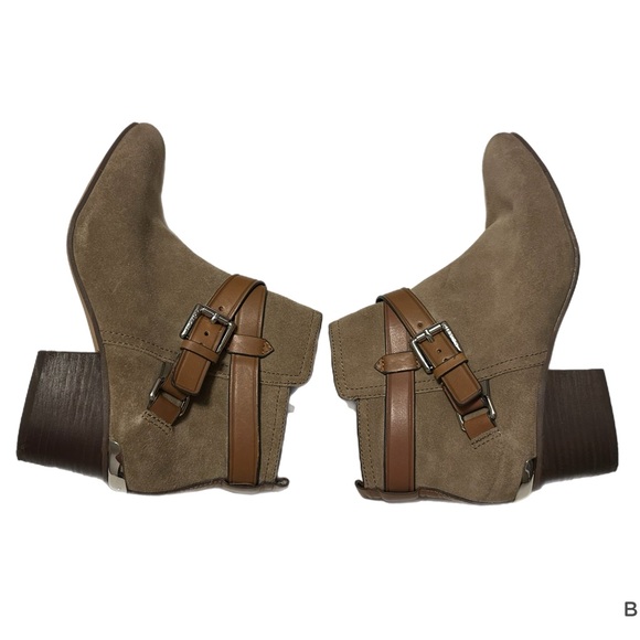 Coach Pauline Tan Suede Leather Boots - Picture 2 of 12